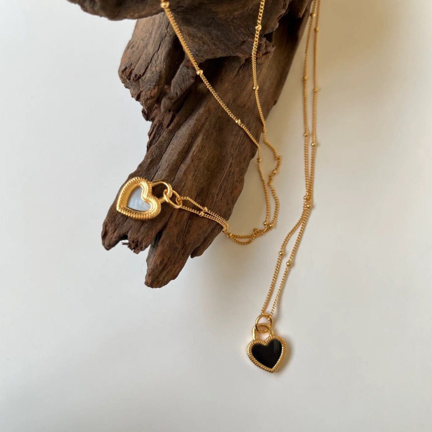 BLACK AND WHITE HEARTS