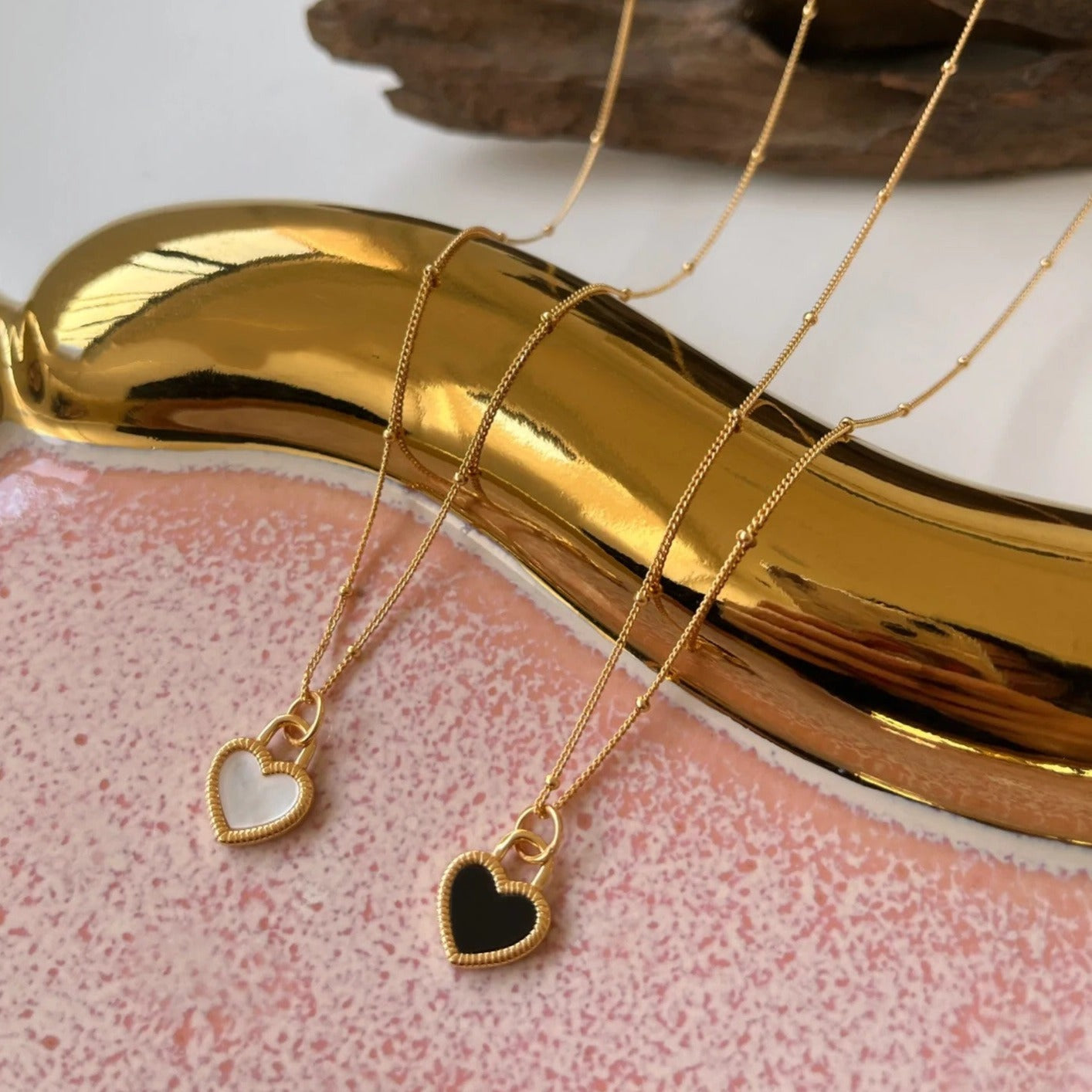 BLACK AND WHITE HEARTS